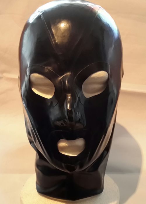 Rubber  Pull-On Hood, Eye, Nose & Mouth Holes.